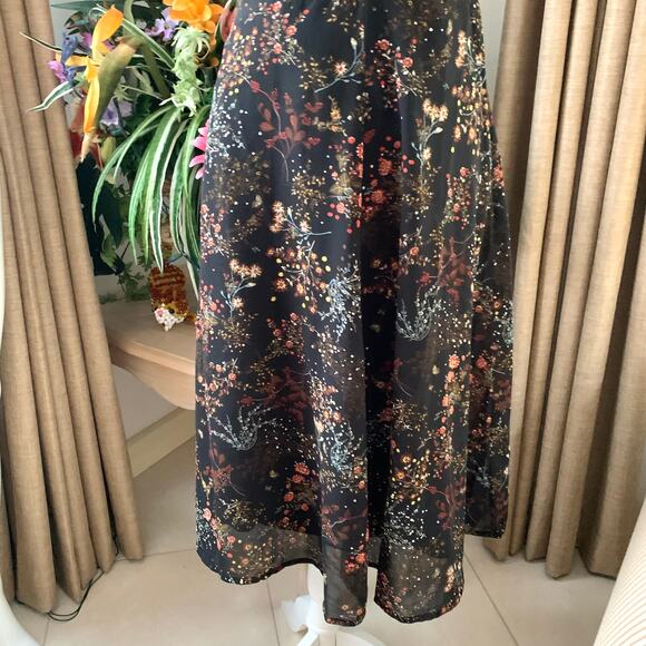 NEW Modcloth Embellished To Perfection Beaded Floral Dress in Black - Picture 7 of 15